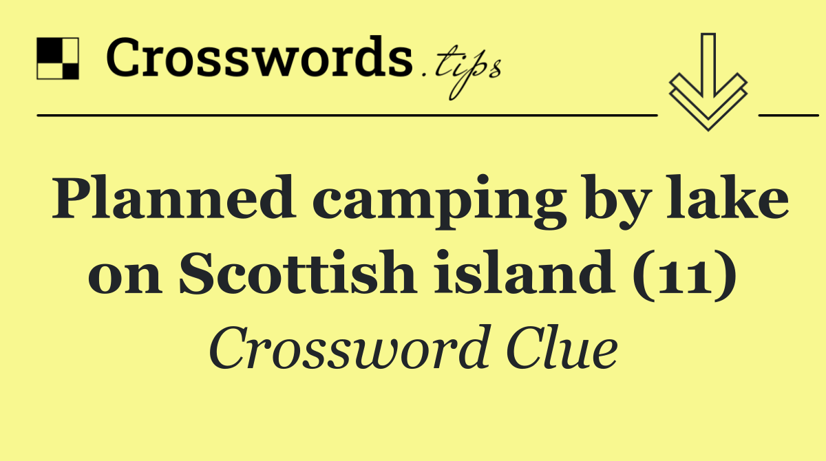 Planned camping by lake on Scottish island (11)