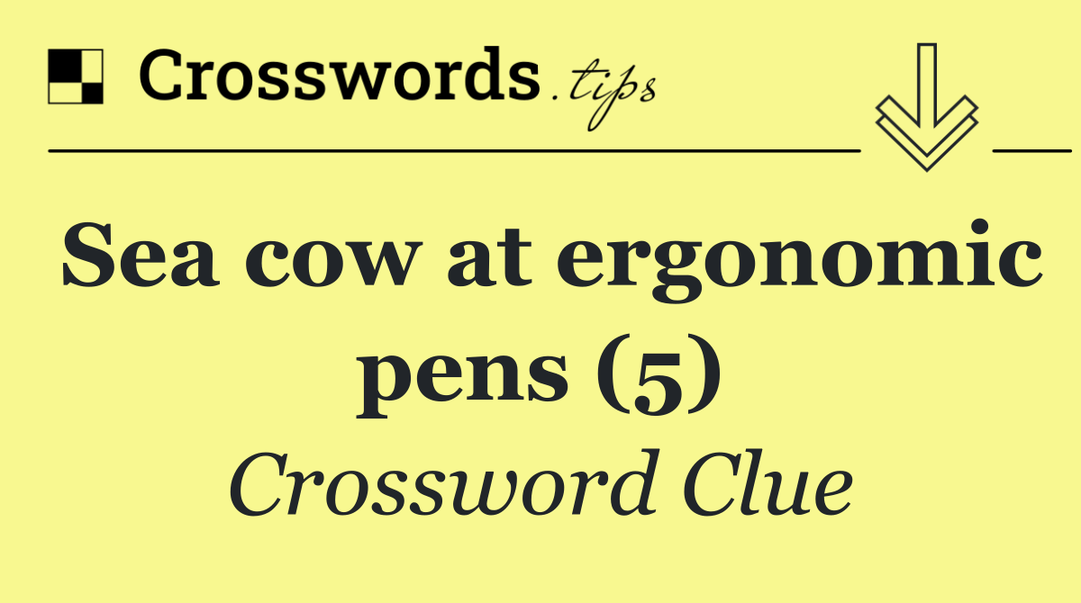 Sea cow at ergonomic pens (5)