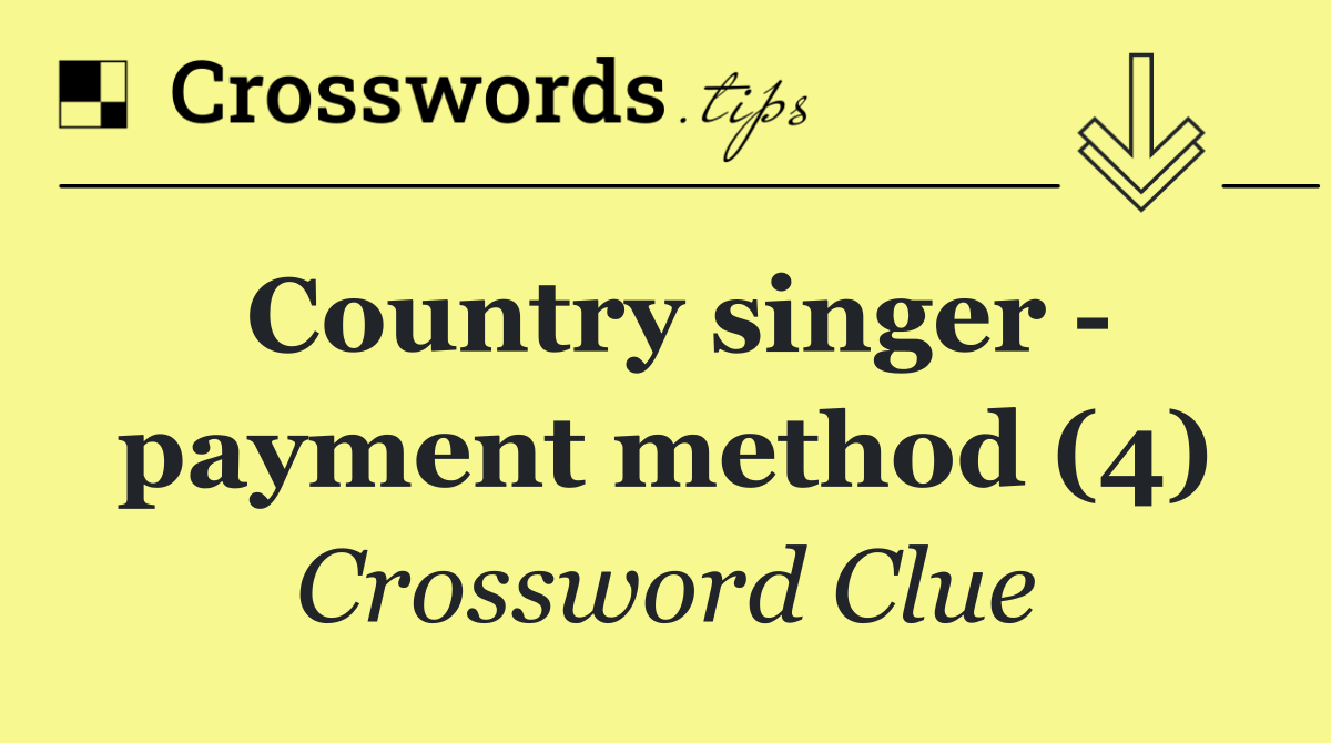 Country singer   payment method (4)