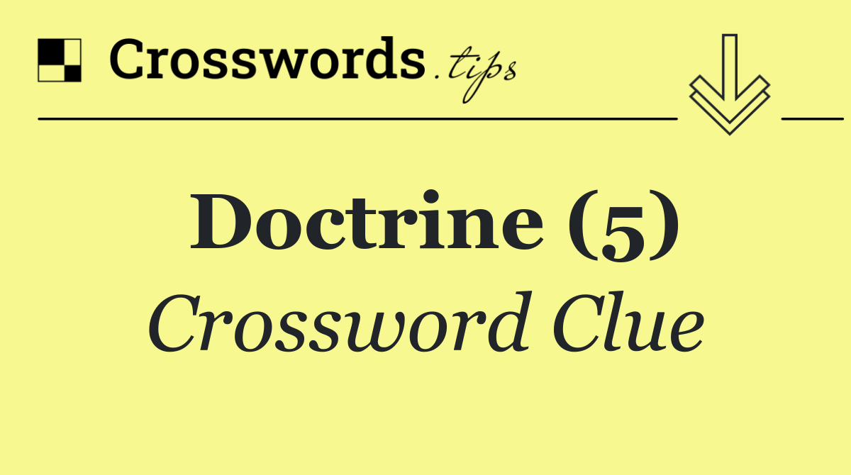 Doctrine (5)