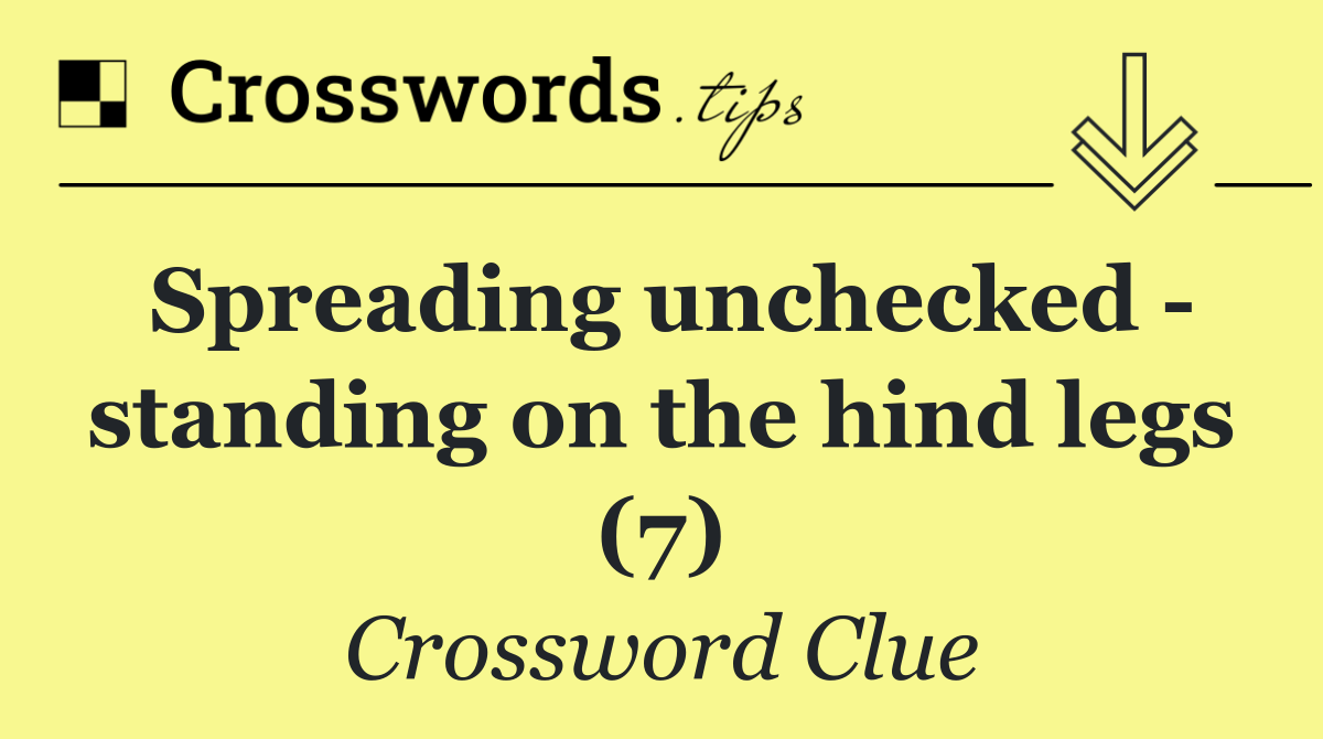 Spreading unchecked   standing on the hind legs (7)