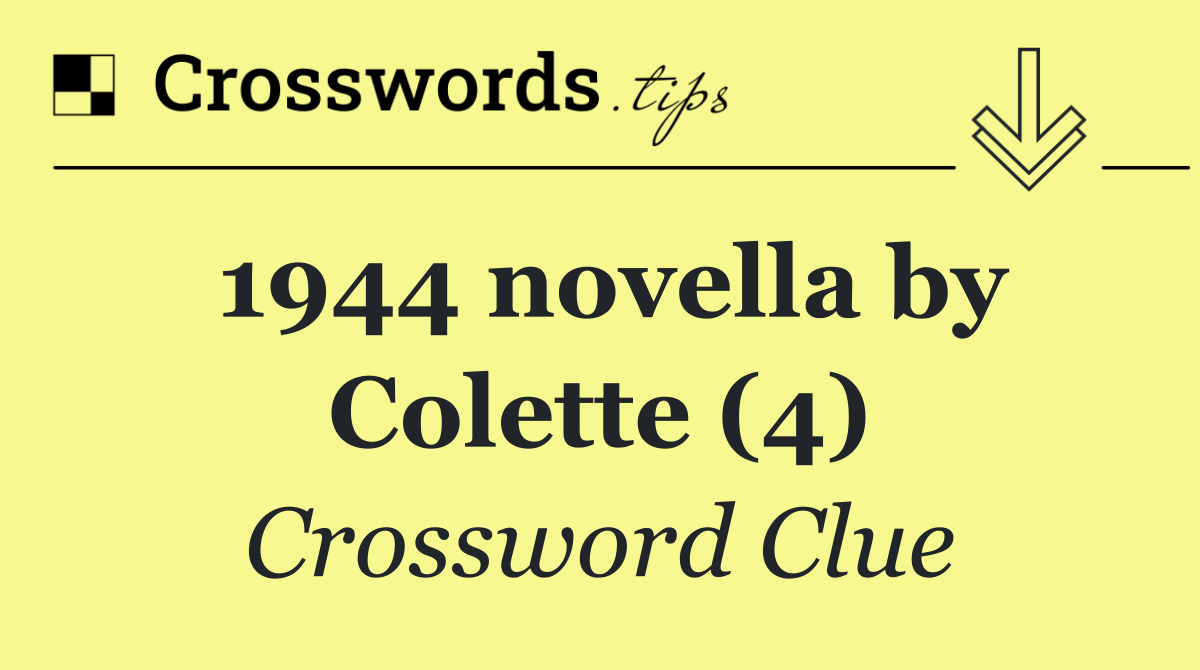 1944 novella by Colette (4)