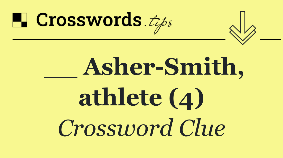 __ Asher Smith, athlete (4)