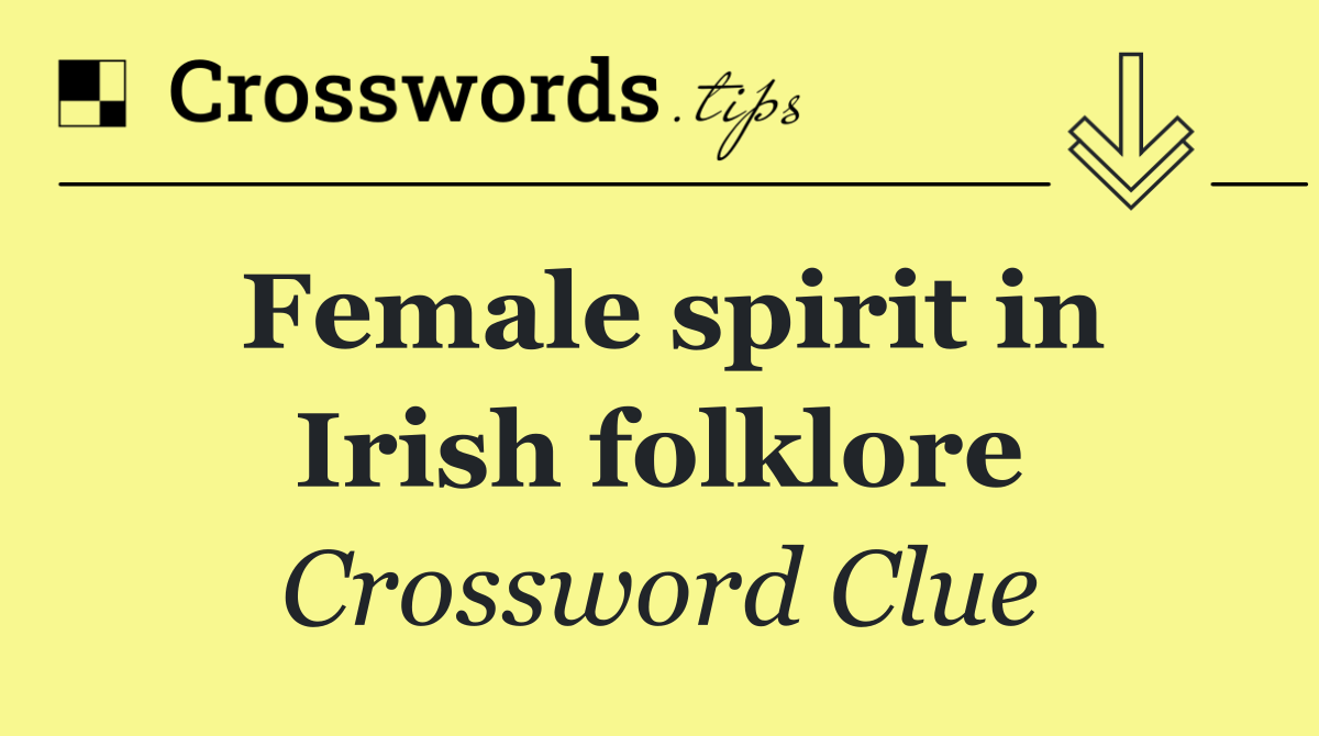 Female spirit in Irish folklore