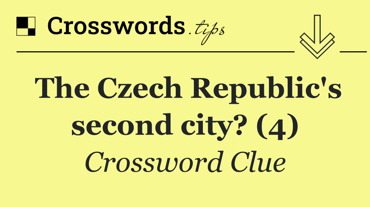 The Czech Republic's second city? (4)