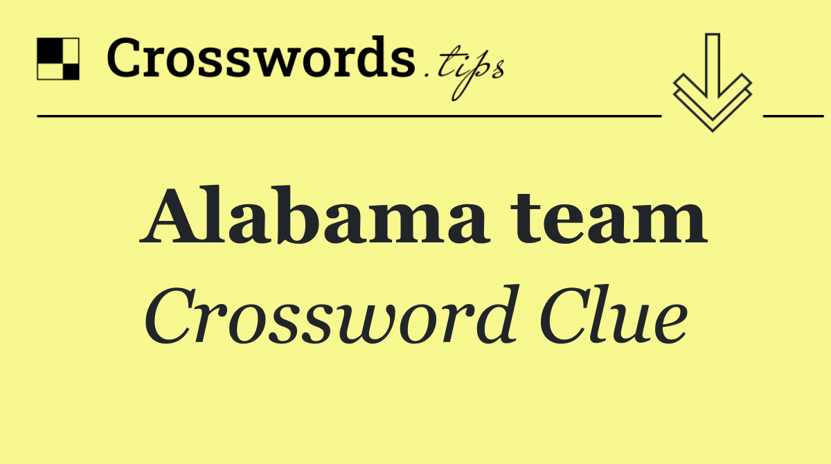 Alabama team