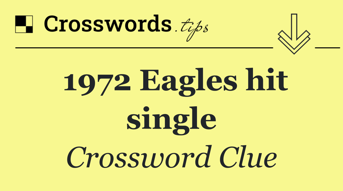 1972 Eagles hit single