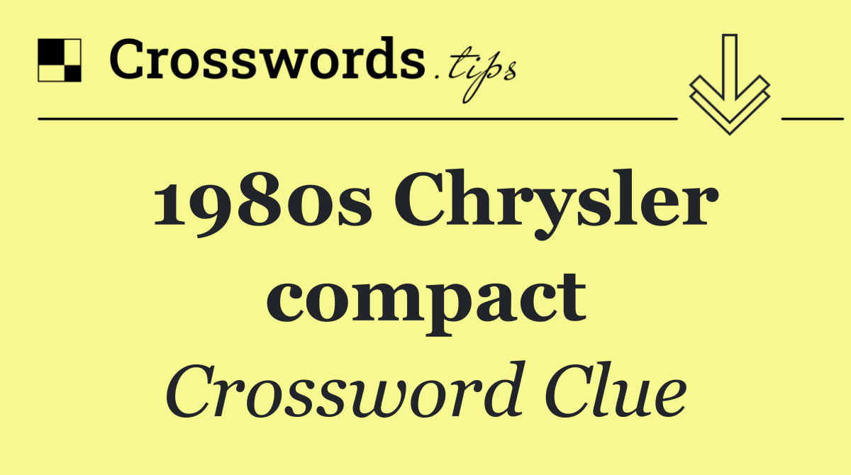 1980s Chrysler compact