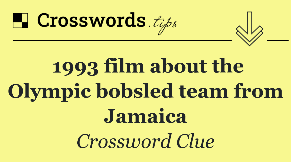 1993 film about the Olympic bobsled team from Jamaica