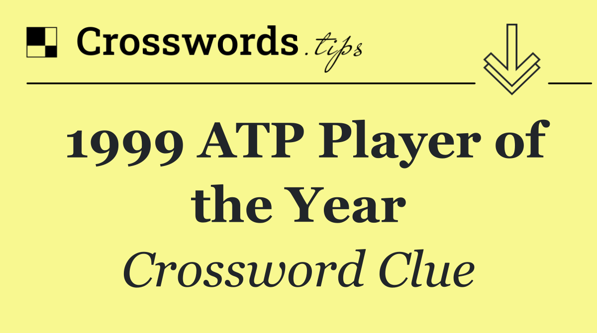 1999 ATP Player of the Year