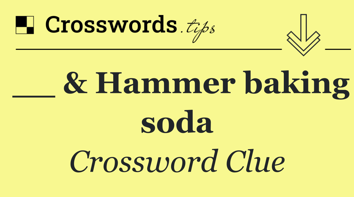 __ & Hammer baking soda