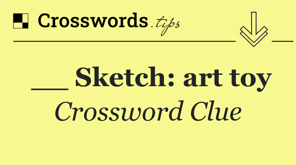 __ Sketch: art toy