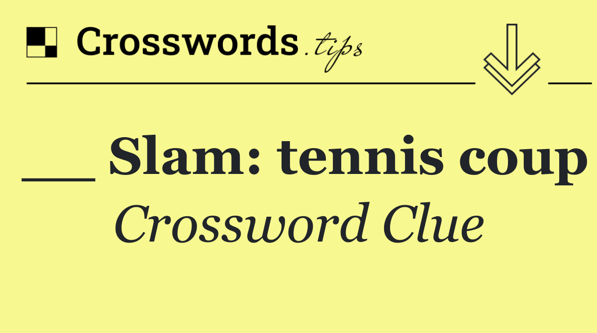 __ Slam: tennis coup