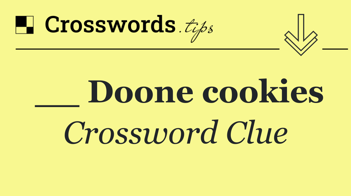 __ Doone cookies