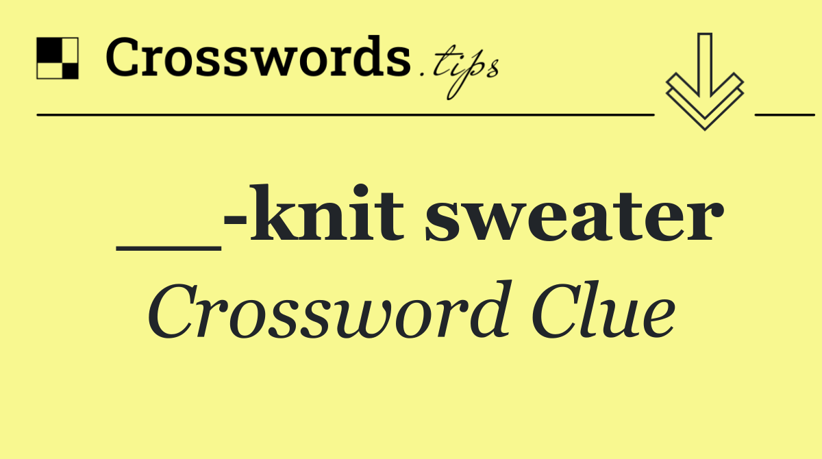 __ knit sweater