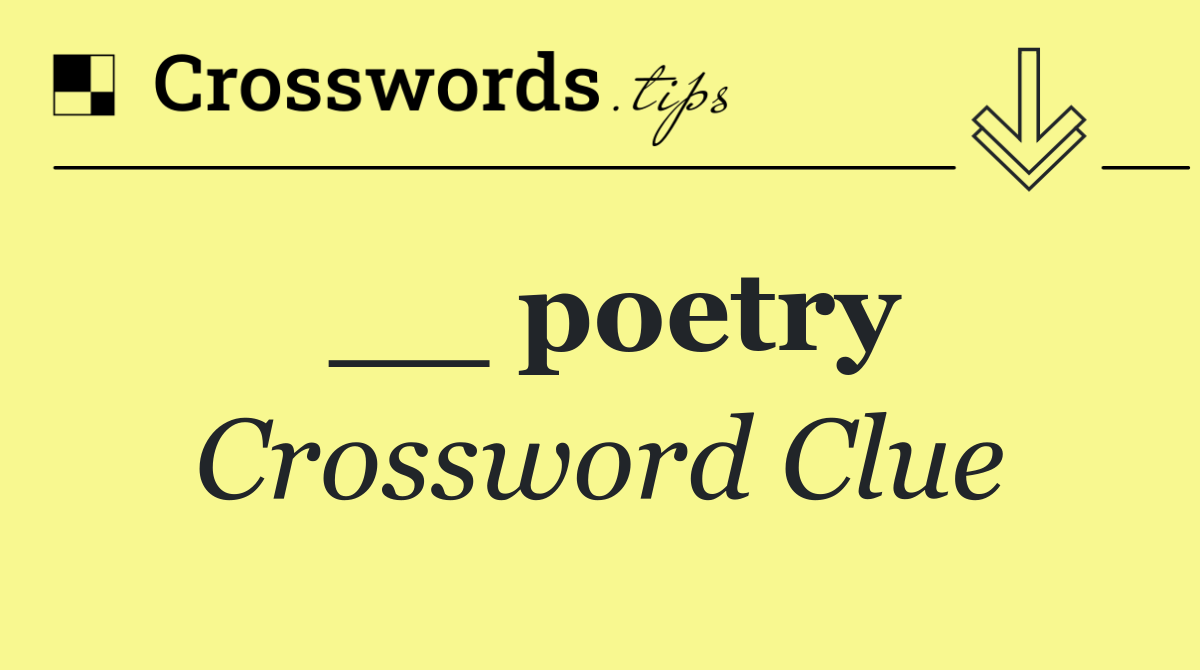 __ poetry