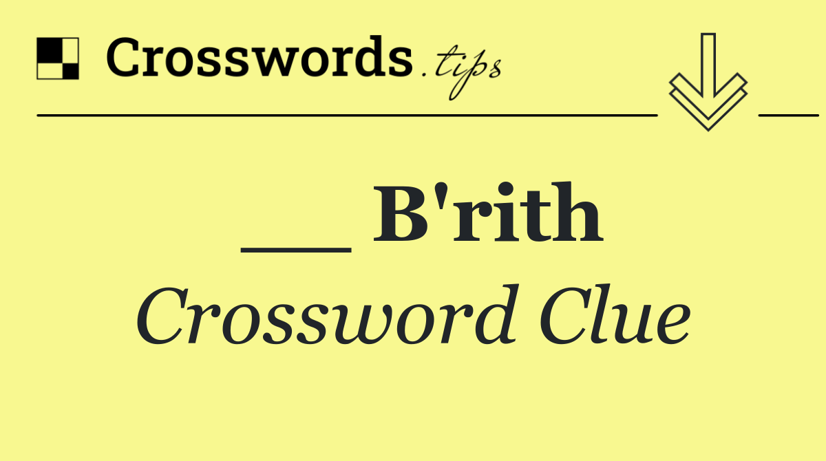 __ B'rith