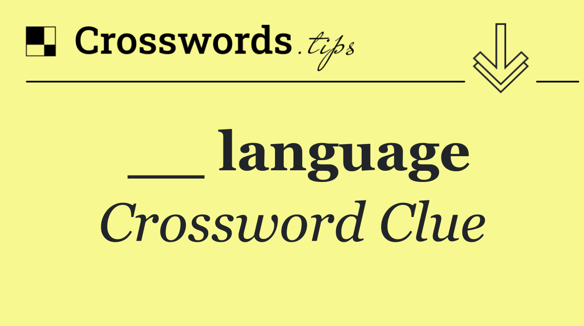 __ language