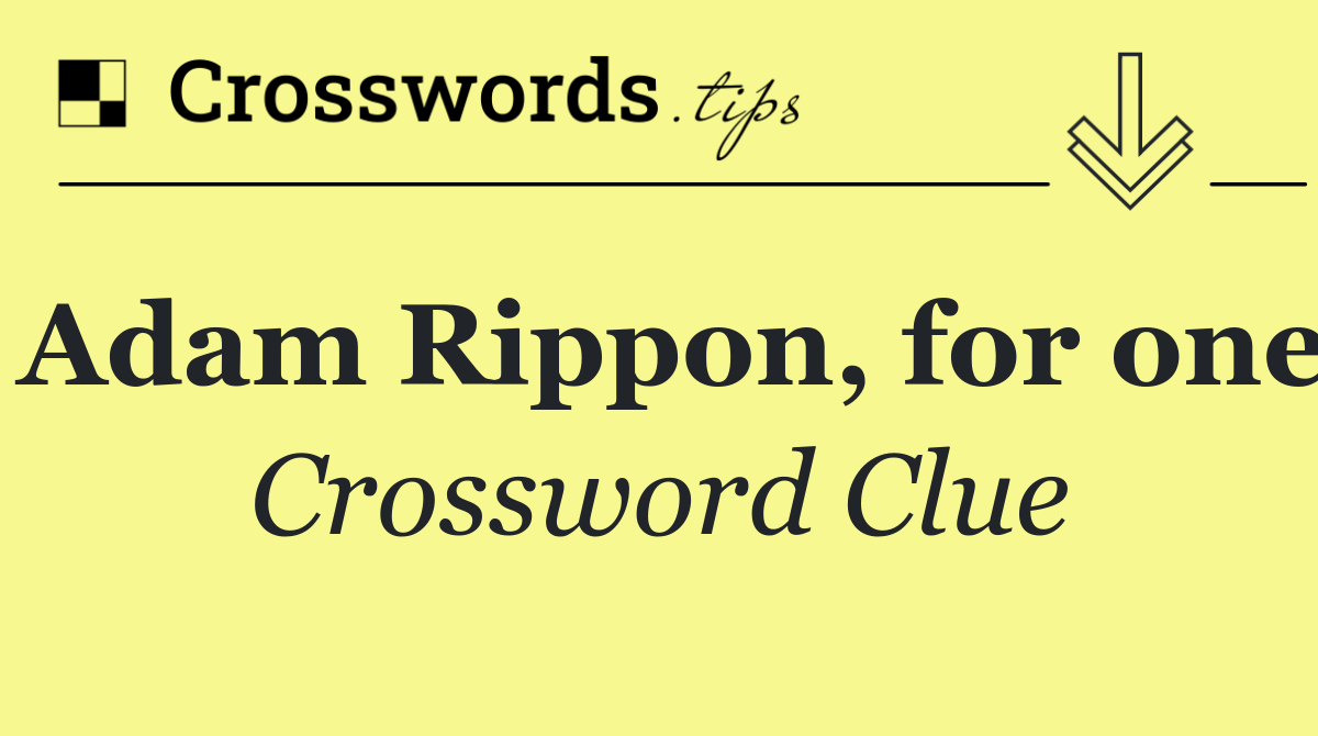 Adam Rippon, for one
