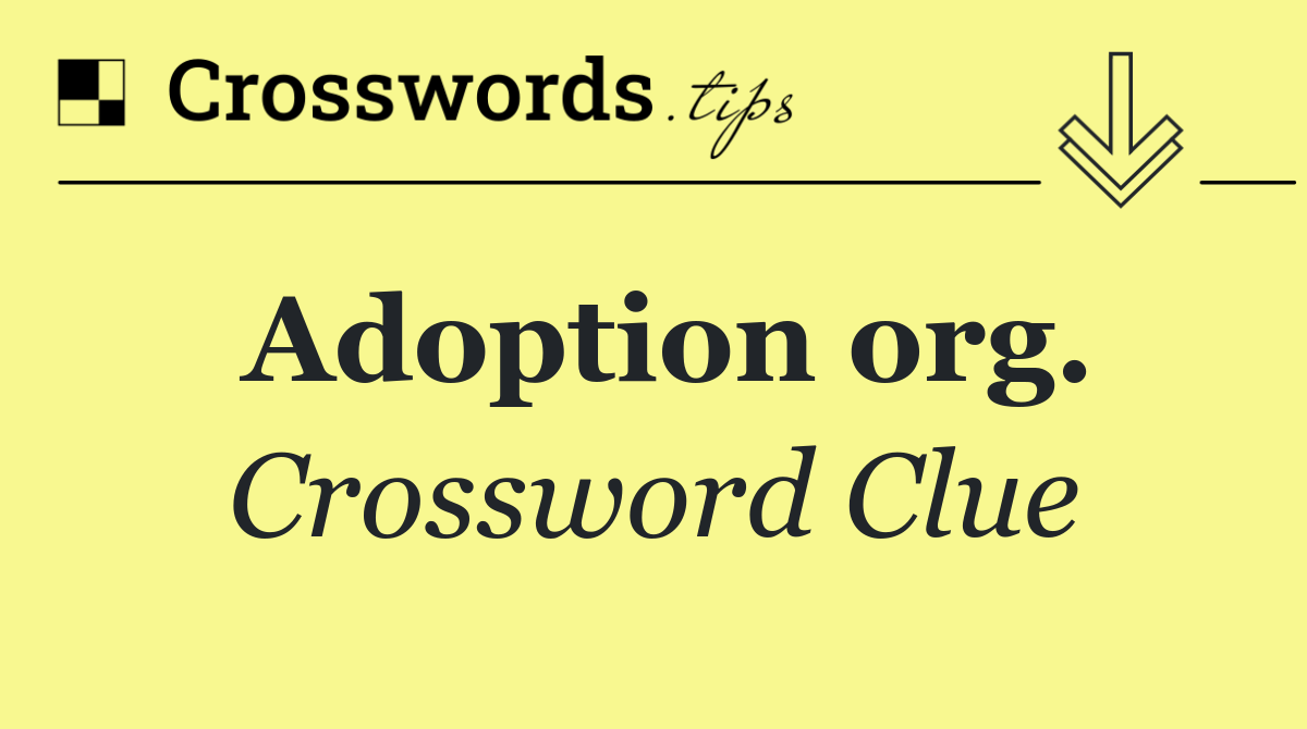 Adoption org.