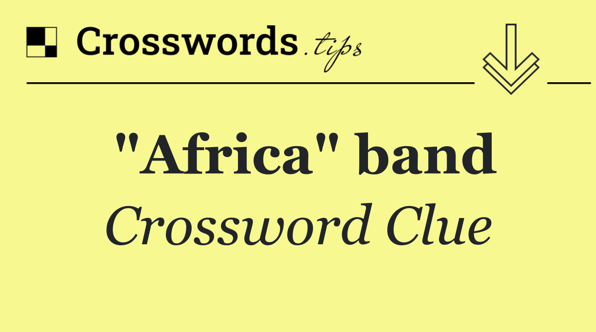 "Africa" band
