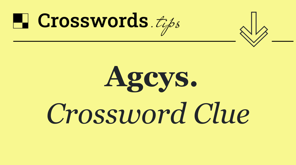 Agcys.