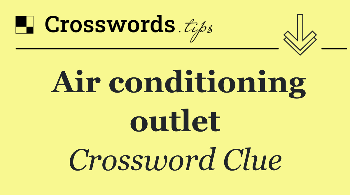 Air conditioning outlet