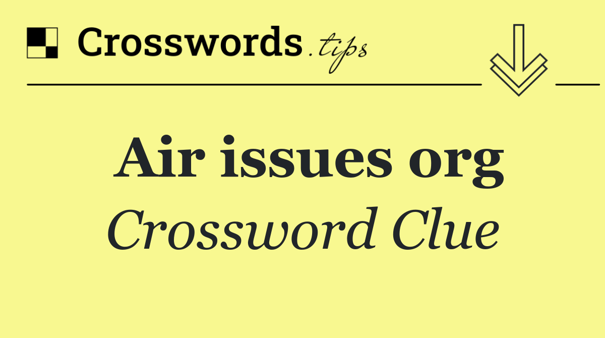 Air issues org