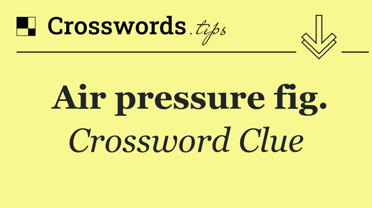 Air pressure fig.