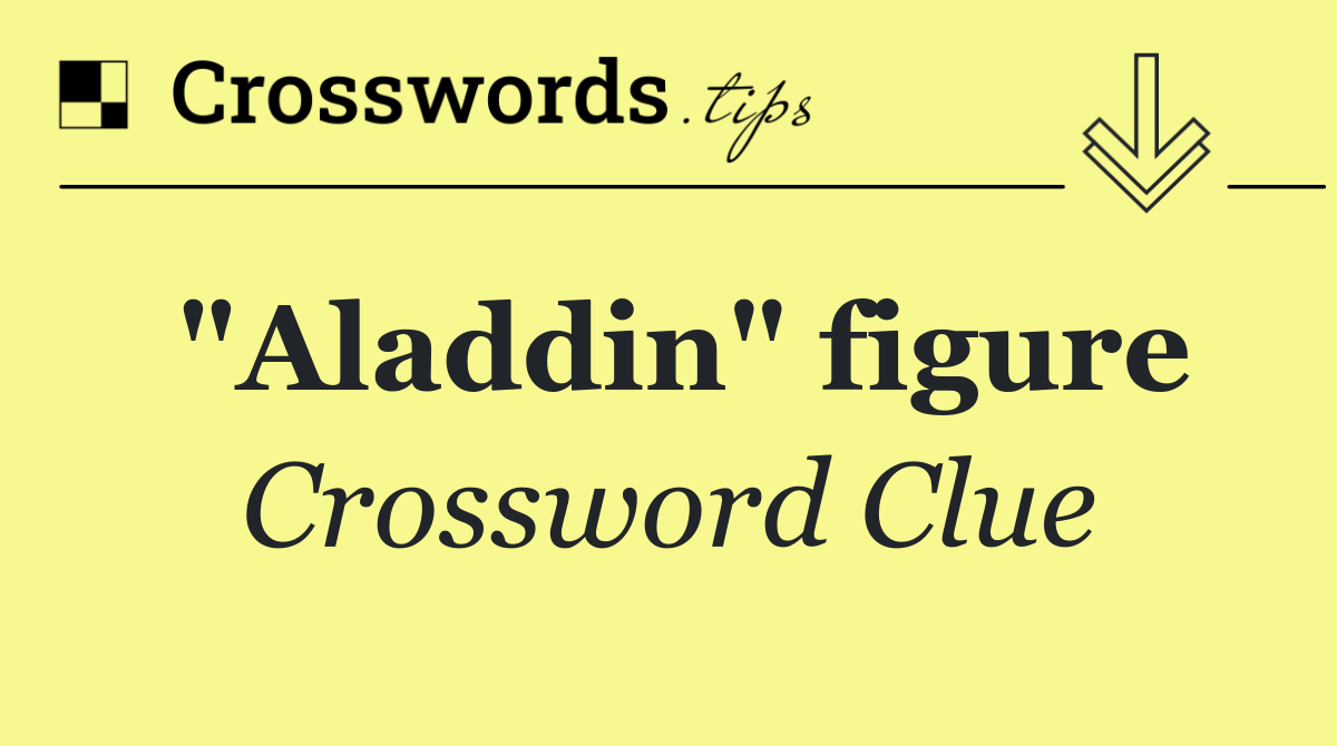 "Aladdin" figure
