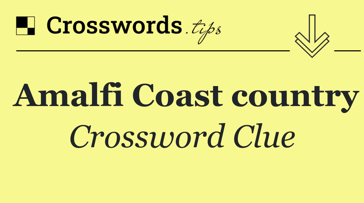 Amalfi Coast country