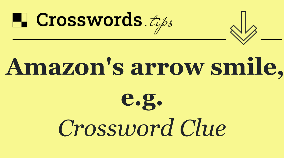 Amazon's arrow smile, e.g.