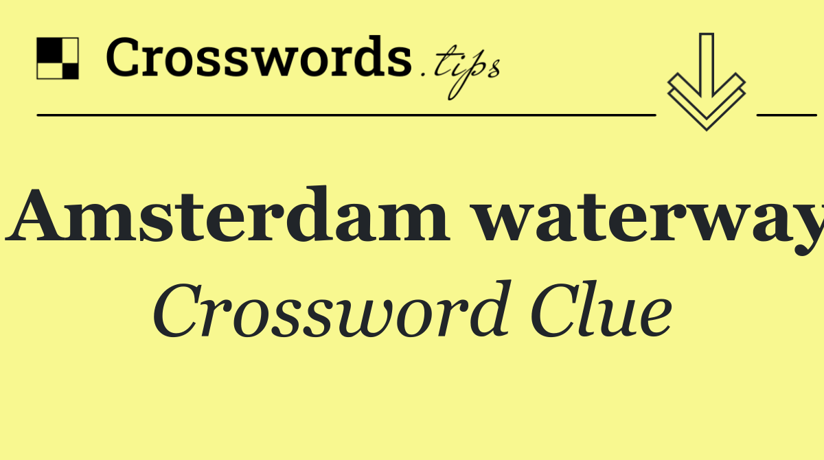 Amsterdam waterway