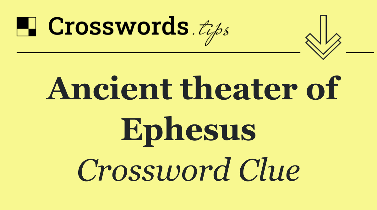 Ancient theater of Ephesus