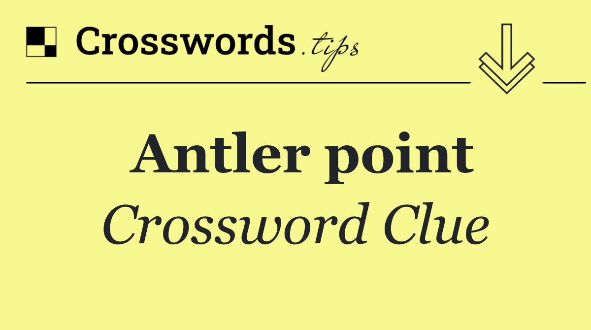 Antler point