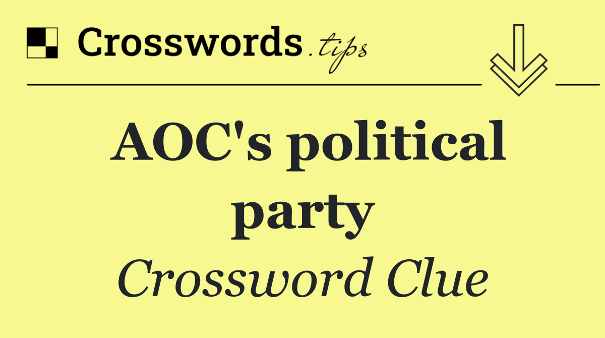 AOC's political party