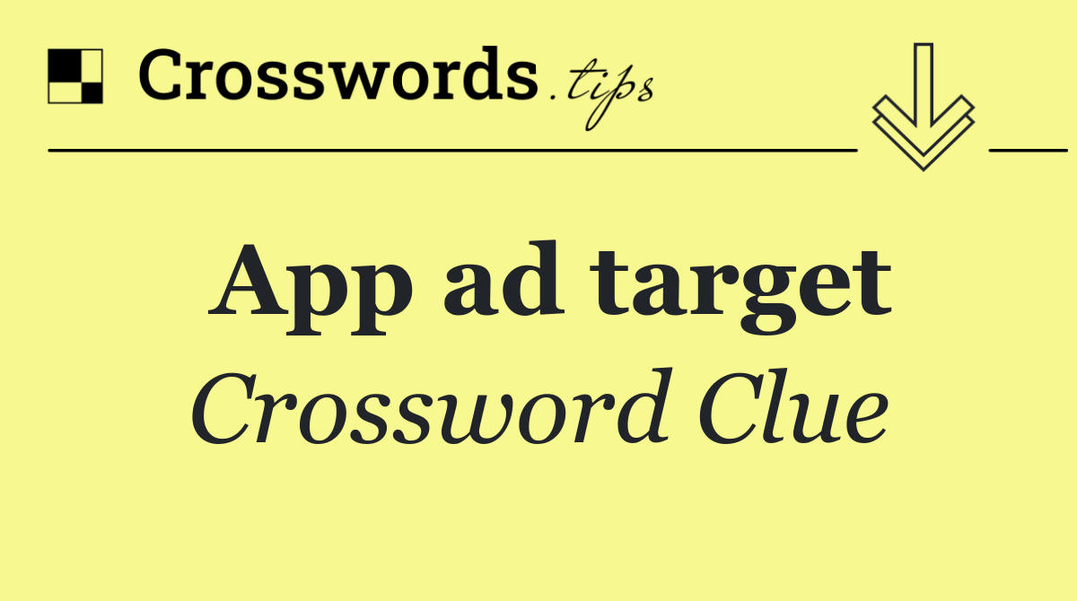 App ad target