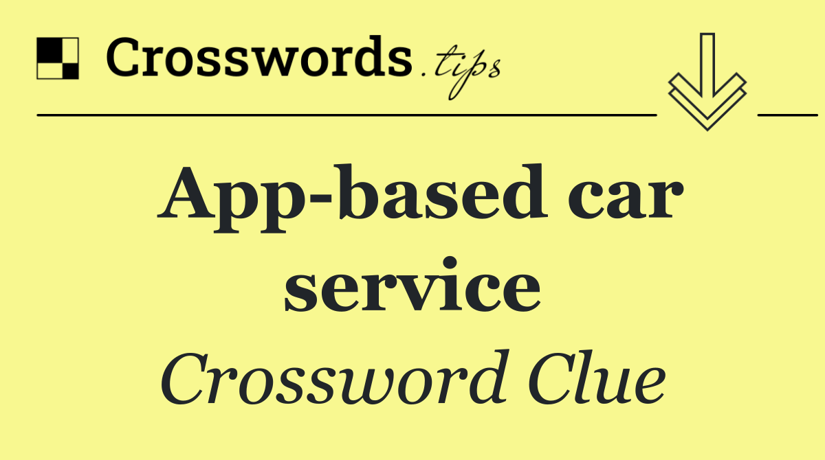 App based car service