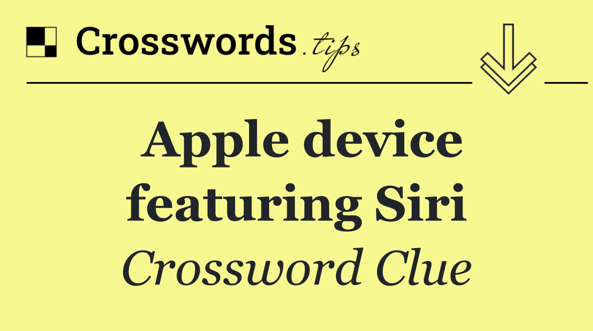 Apple device featuring Siri