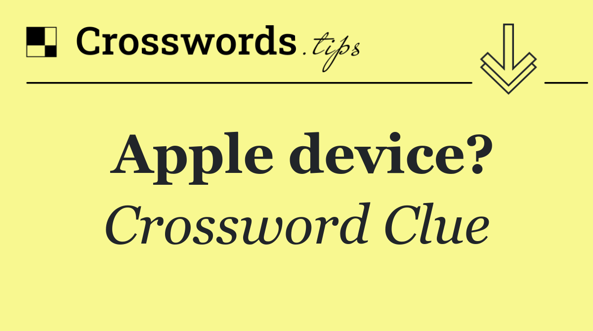 Apple device?