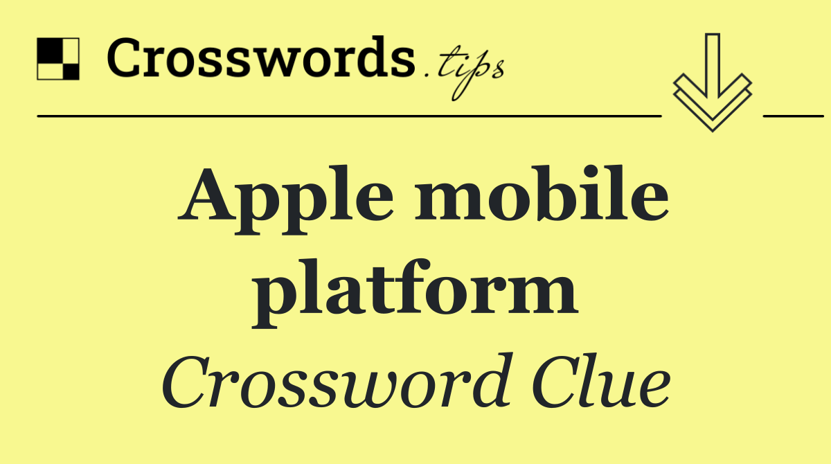 Apple mobile platform