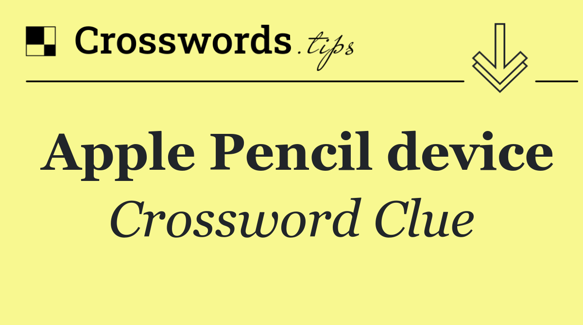 Apple Pencil device