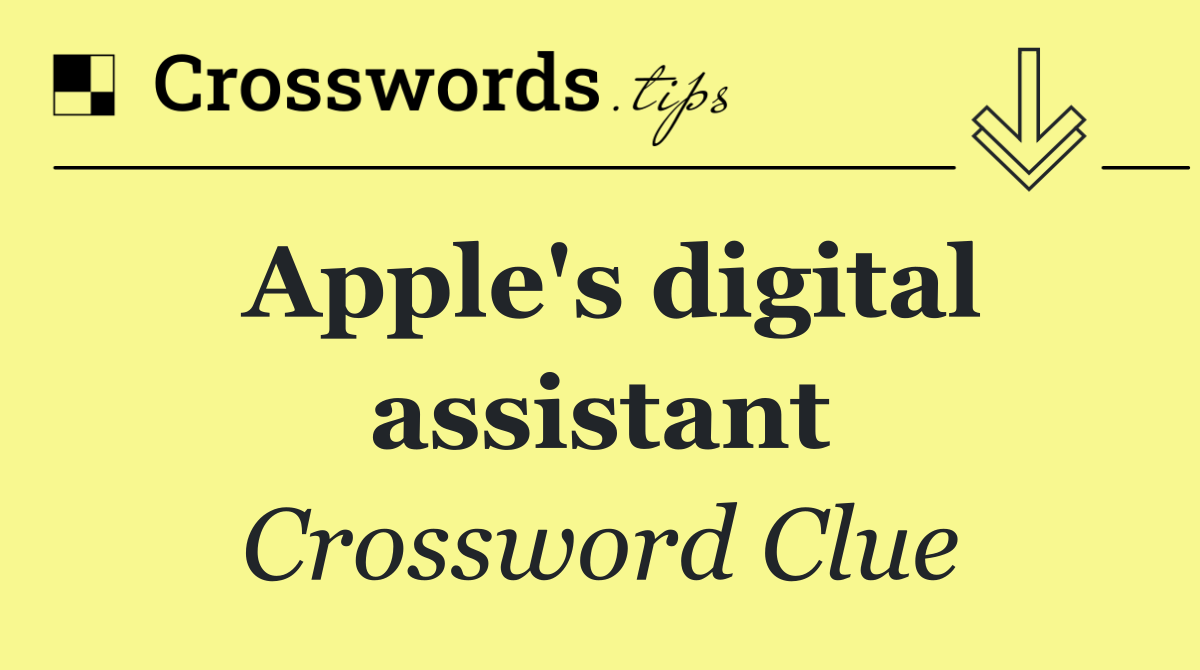 Apple's digital assistant