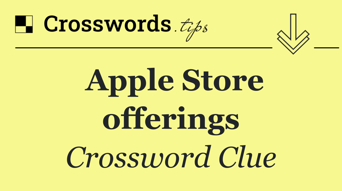 Apple Store offerings