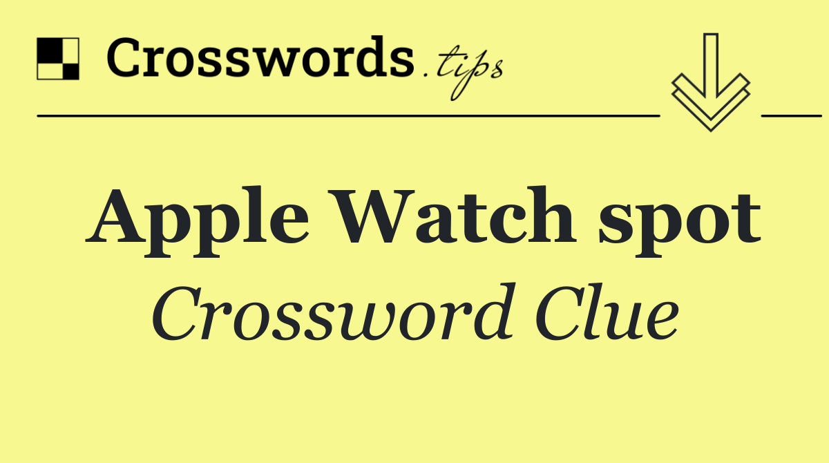 Apple Watch spot