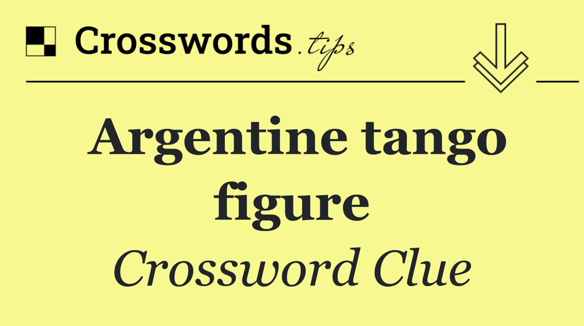 Argentine tango figure