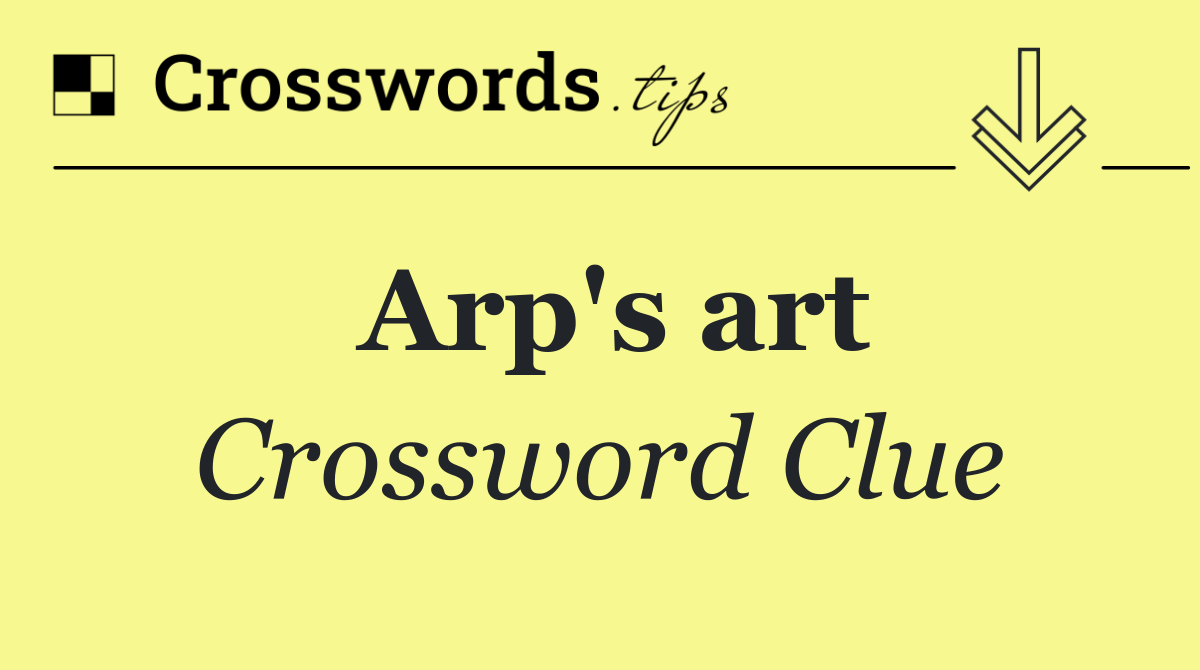 Arp's art