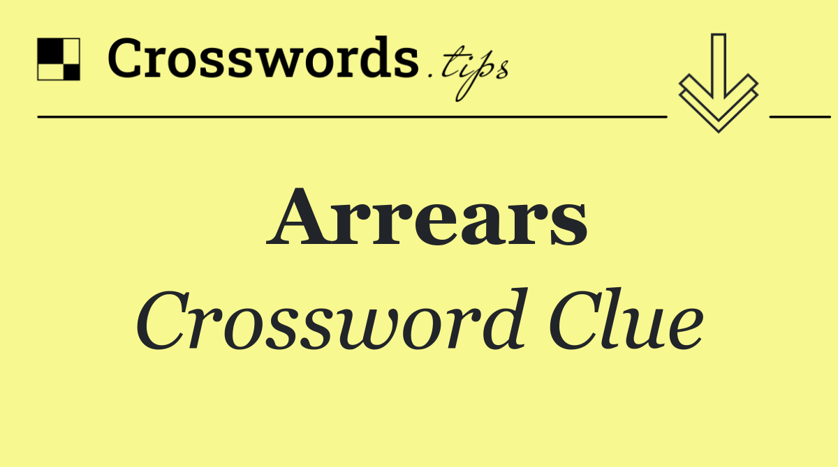 Arrears