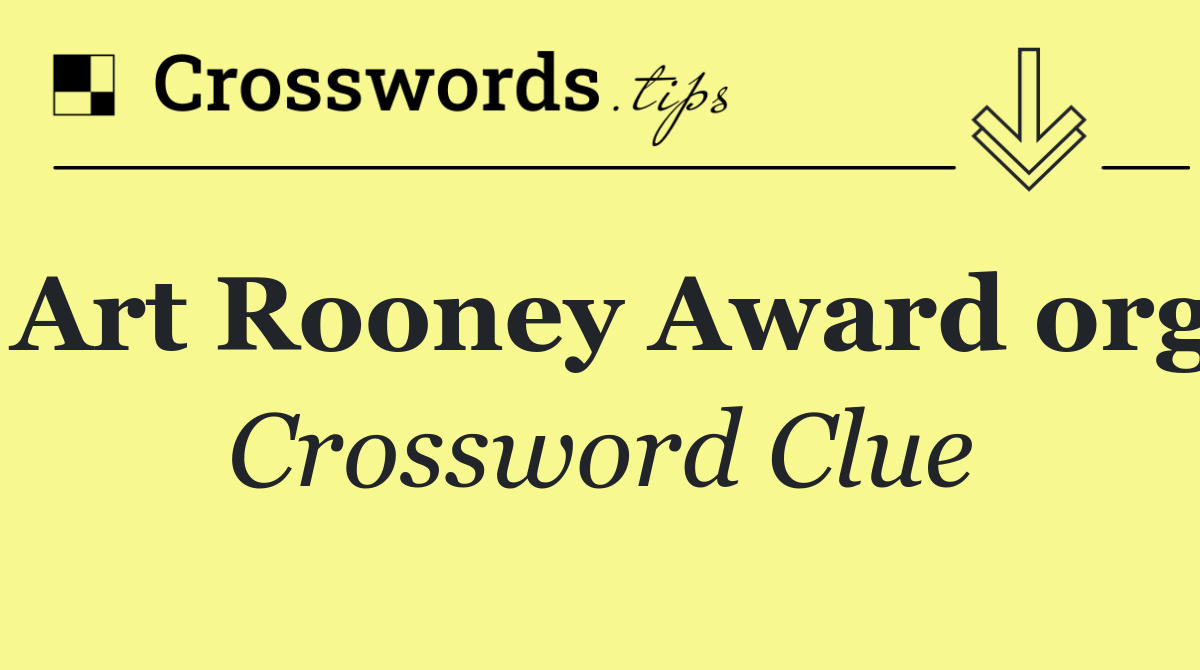 Art Rooney Award org