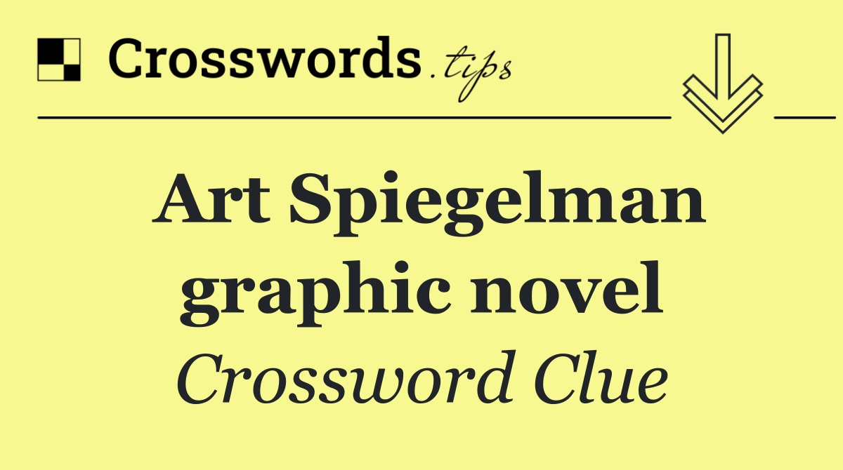 Art Spiegelman graphic novel